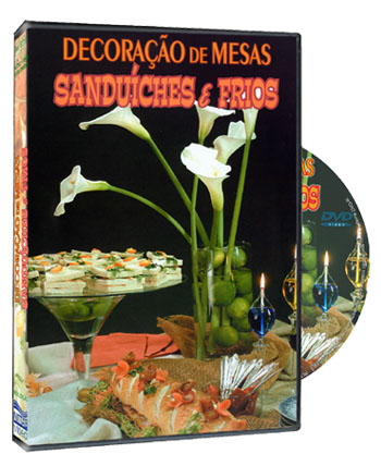 DVD DECORA��O DE MESAS - SANDU�CHES E FRIOS 
